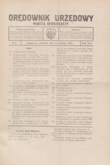Orędownik Urzędowy Miasta Bydgoszczy.R.45, № 8 (15 kwietnia 1928)