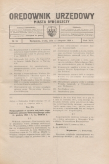 Orędownik Urzędowy Miasta Bydgoszczy.R.45, № 16 (15 sierpnia 1928)