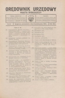 Orędownik Urzędowy Miasta Bydgoszczy.R.45, № 20 (15 października 1928)