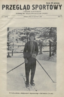 Przegląd Sportowy : tygodnik ilustrowany, poświęcony wszelkim gałęziom sportu. 1926, nr 7 |PDF|