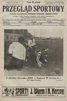 Przegląd Sportowy : tygodnik ilustrowany, poświęcony wszelkim gałęziom sportu 1924, nr 39 |PDF|