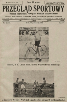 Przegląd Sportowy : tygodnik ilustrowany, poświęcony wszelkim gałęziom sportu 1924, nr 42 |PDF|