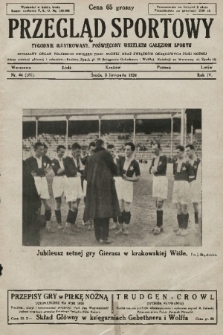 Przegląd Sportowy : tygodnik ilustrowany, poświęcony wszelkim gałęziom sportu 1924, nr 44 |PDF|