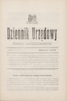 Dziennik Urzędowy Powiatu Włoszczowskiego.1918, nr 4 (1 maja)