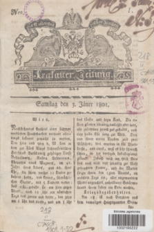 Krakauer Zeitung.1801, Nro. 1 (3 Jäner) + dod.