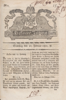 Krakauer Zeitung.1801, Nro. 15 (21 Februar) + dod.