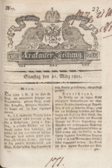 Krakauer Zeitung.1801, Nro. 23 (21 März) + dod.