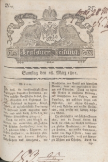 Krakauer Zeitung.1801, Nro. 25 (28 März) + dod.