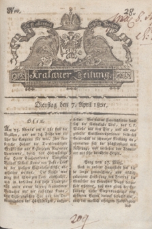Krakauer Zeitung.1801, Nro. 28 (7 April) + dod.