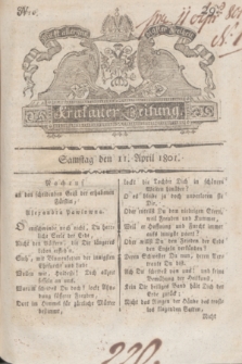 Krakauer Zeitung.1801, Nro. 29 (11 April) + dod.