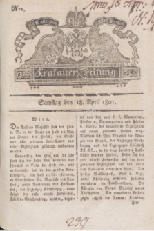 Krakauer Zeitung.1801, Nro. 31 (18 April) + dod.