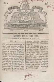 Krakauer Zeitung.1801, Nro. 46 (9 Juni) + dod.