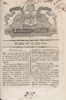 Krakauer Zeitung.1801, Nro. 47 (13 Juni) + dod.