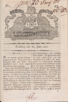 Krakauer Zeitung.1801, Nro. 49 (20 Juni) + dod.