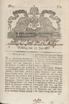 Krakauer Zeitung.1801, Nro. 51 (27 Juni) + dod.