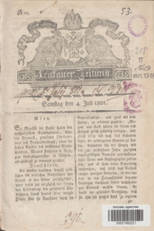 Krakauer Zeitung.1801, Nro. 53 (4 Juli) + dod.