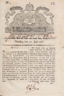 Krakauer Zeitung.1801, Nro. 58 (21 Juli) + dod.