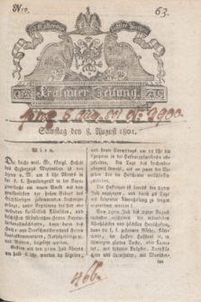 Krakauer Zeitung.1801, Nro. 63 (8 August) + dod.