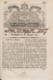Krakauer Zeitung.1801, Nro. 69 (29 August) + dod.