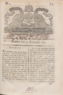 Krakauer Zeitung.1801, Nro. 71 (5 September) + dod.