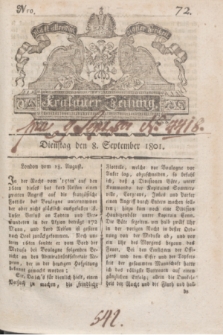 Krakauer Zeitung.1801, Nro. 72 (8 September) + dod.