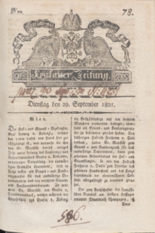 Krakauer Zeitung.1801, Nro. 78 (29 September) + dod.