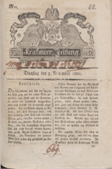 Krakauer Zeitung.1801, Nro. 88 (3 November) + dod.
