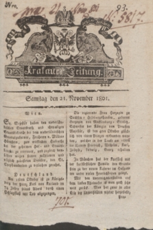 Krakauer Zeitung.1801, Nro. 93 (21 November) + dod.