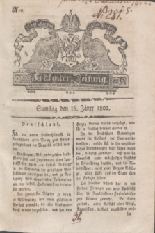 Krakauer Zeitung.1802, Nro. 5 (16 Jäner) + dod.