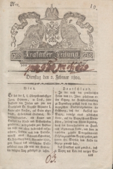 Krakauer Zeitung.1802, Nro. 10 (2 Februar) + dod.