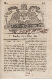Krakauer Zeitung.1802, Nro. 20 (9 März) + dod.