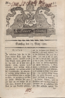 Krakauer Zeitung.1802, Nro. 21 (13 März) + dod.