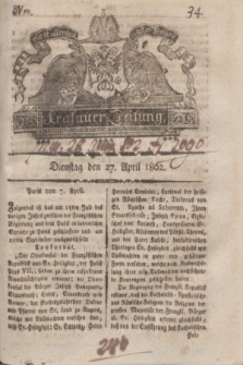Krakauer Zeitung.1802, Nro. 34 (27 April) + dod.