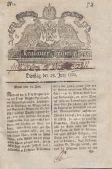Krakauer Zeitung.1802, Nro. 52 (29 Juni) + dod.
