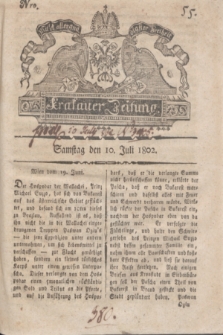 Krakauer Zeitung.1802, Nro. 55 (10 Juli) + dod.