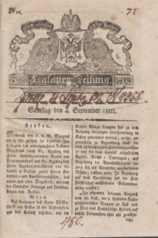 Krakauer Zeitung.1802, Nro. 71 (4 September) + dod.