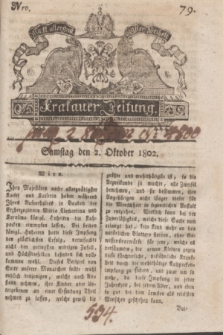 Krakauer Zeitung.1802, Nro. 79 (2 Oktober) + dod.