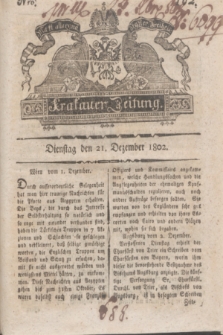 Krakauer Zeitung.1802, Nro. 102 (21 Dezember) + dod.