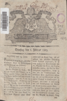 Krakauer Zeitung.1803, Nro. 9 (1 Februar) + dod.