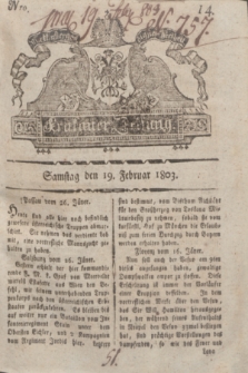 Krakauer Zeitung.1803, Nro. 14 (19 Februar) + dod.