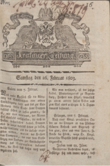 Krakauer Zeitung.1803, Nro. 16 (26 Februar) + dod.