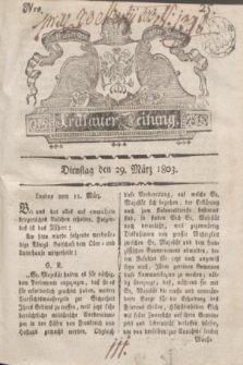 Krakauer Zeitung.1803, Nro. 25 (29 März) + dod.
