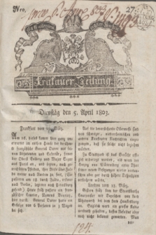 Krakauer Zeitung.1803, Nro. 27 (5 April) + dod.