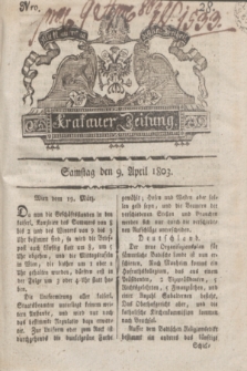 Krakauer Zeitung.1803, Nro. 28 (9 April) + dod.