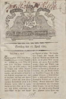 Krakauer Zeitung.1803, Nro. 30 (16 April) + dod.