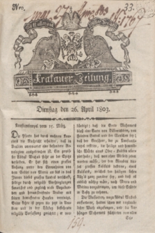 Krakauer Zeitung.1803, Nro. 33 (26 April) + dod.