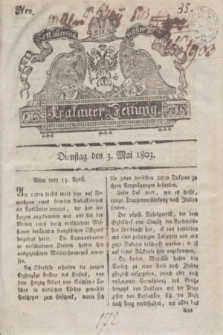 Krakauer Zeitung.1803, Nro. 35 (3 Mai) + dod.