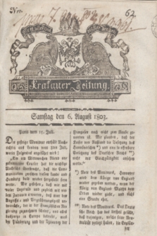 Krakauer Zeitung.1803, Nro. 62 (6 August) + dod.