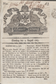 Krakauer Zeitung.1803, Nro. 63 (9 August) + dod.