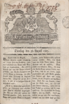 Krakauer Zeitung.1803, Nro. 69 (30 August) + dod.